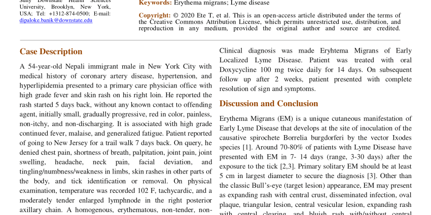 Migratory erythema &#8211; what is it characterized by? Diagnosis and treatment of erythema migrans