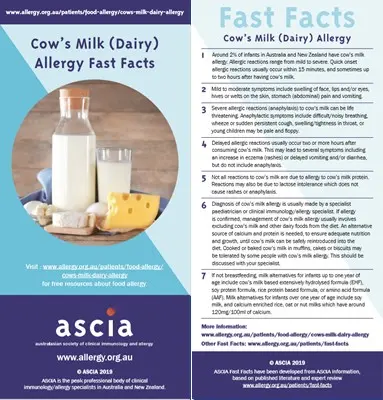 Milk allergy &#8211; symptoms, causes, diet