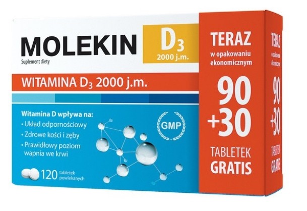 Molekin D3 &#8211; action, indications