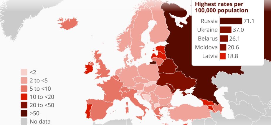 More and more people infected with HIV in Europe