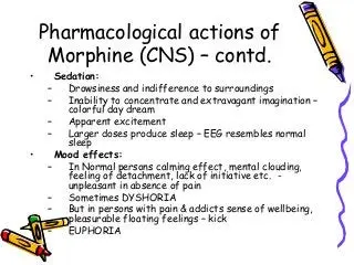 Morphine &#8211; action, use, dosage, contraindications, side effects. Addiction to morphine