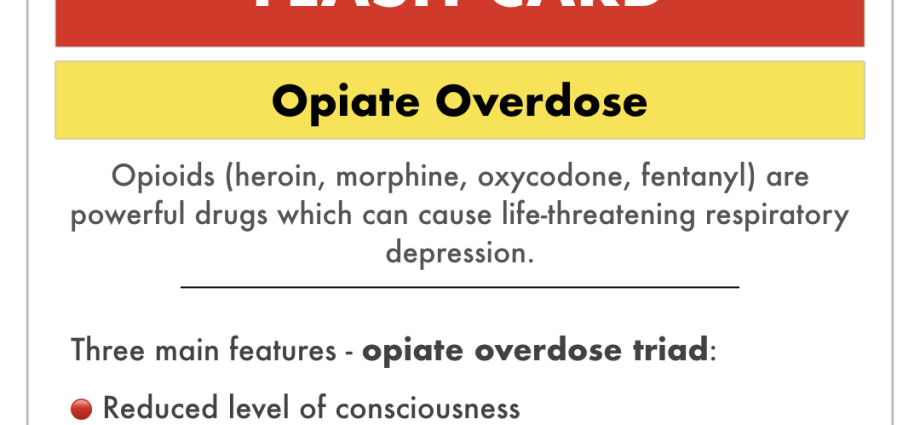 Morphine poisoning &#8211; symptoms, first aid