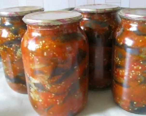 Mother-in-law eggplant tongue for the winter: recipe 