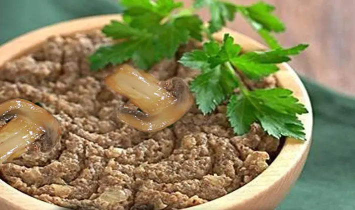 Mushroom caviar according to recipes for cooking from porcini mushrooms