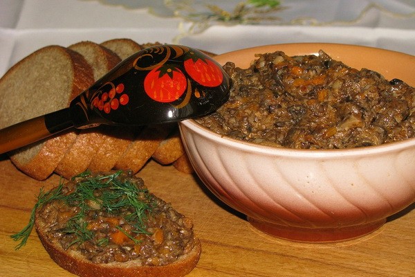 Mushroom caviar from boiled mushrooms - recipes for the winter