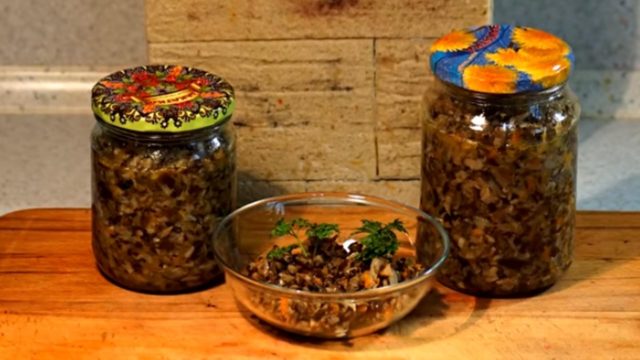 Mushroom caviar from rice for the winter: a simple recipe for cooking