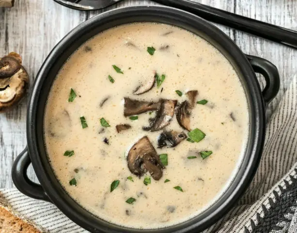 Mushroom cream soup from champignons: recipes with photos