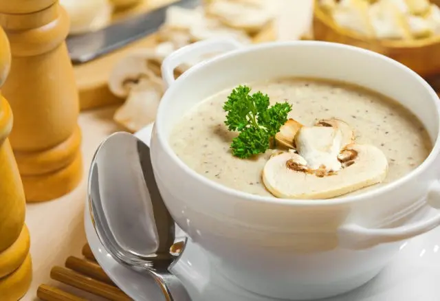 Mushroom cream soup from champignons: recipes with photos