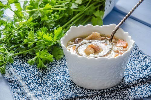 Mushroom soup from frozen mushrooms: recipes with photos