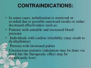 Nebulization &#8211; description, method of implementation, contraindications