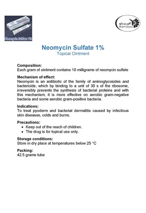 Neomycin &#8211; use, contraindications