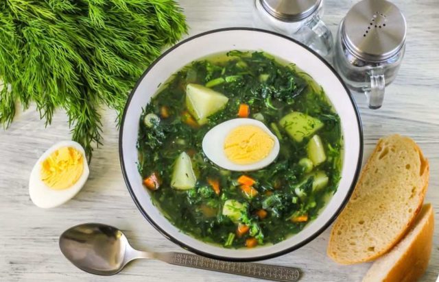 Nettle and Egg Soup: Recipes with Photos