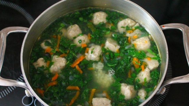 Nettle soup with dumplings: recipes with photos