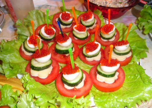 New Years canapes: recipes with photos, videos