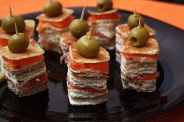 New Years canapes: recipes with photos, videos