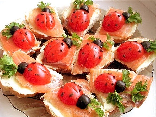 New Years canapes: recipes with photos, videos