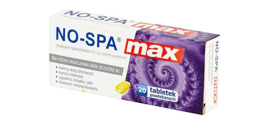 No-Spa Max &#8211; indications, dosage, contraindications