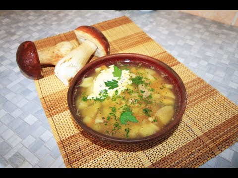 Noodle soup with porcini mushrooms: delicious cooking recipes