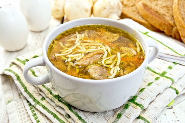 Noodle soup with porcini mushrooms: delicious cooking recipes