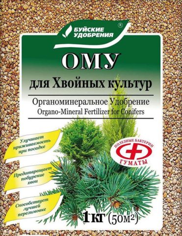 OMU fertilizer: universal, coniferous, for strawberries and potatoes