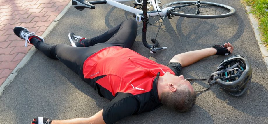 On a bicycle without a helmet. What happens to our skull in the event of an accident?