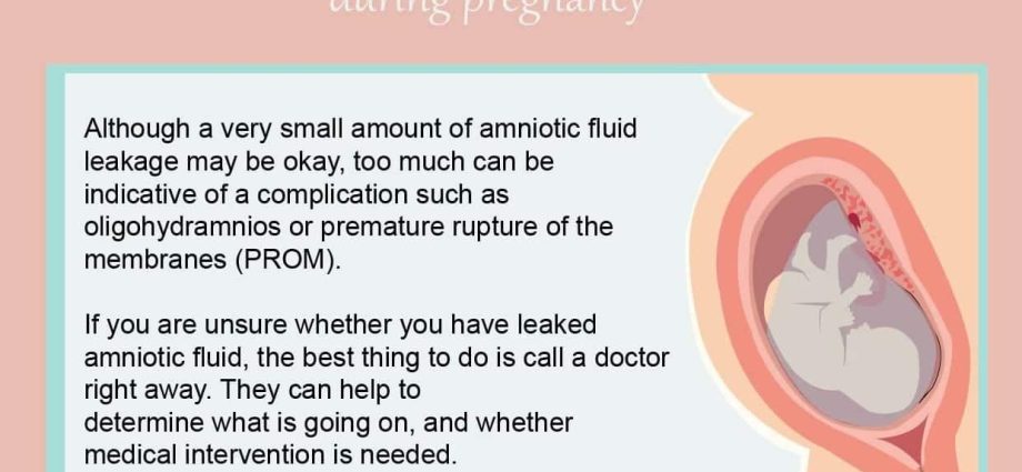 Oozing amniotic fluid &#8211; symptoms and causes. Amniotic fluid drainage test