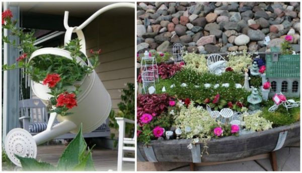 Original DIY flower beds: ideas with photos