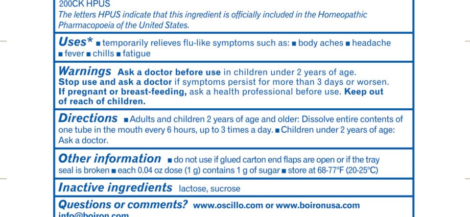 Oscillococcinum &#8211; composition, action, dosage, contraindications, precautions