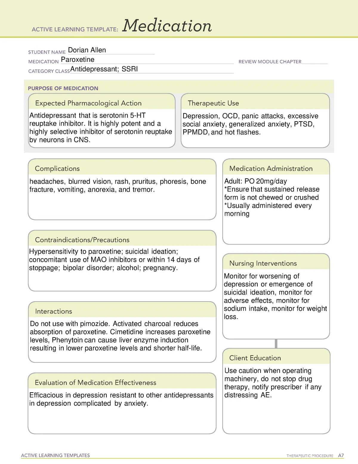 Paroxetine &#8211; when to use? Action, contraindications and precautions