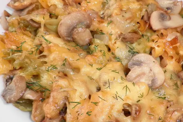 Pasta with mushrooms: cooking recipes