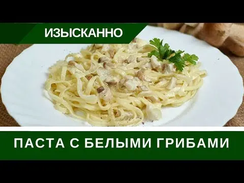 Pasta with porcini mushrooms: in cream sauce and without cream