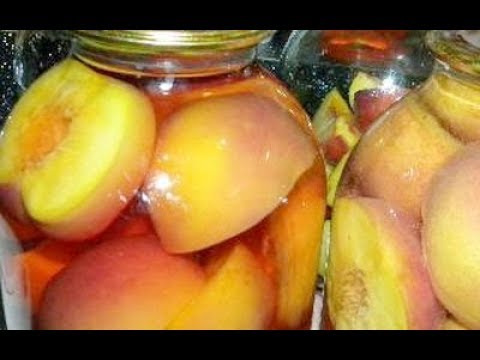 Peach compote for the winter