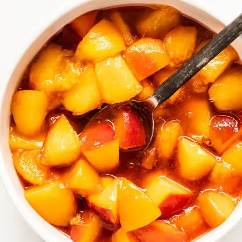 Peach compote for the winter