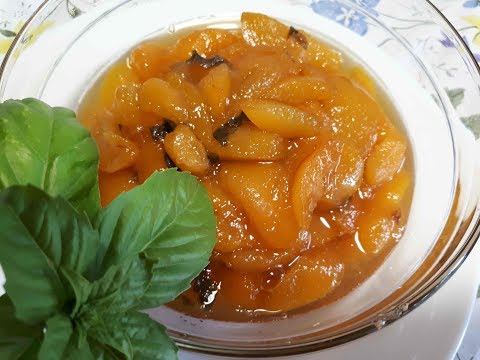 Peach jam with lemon for the winter