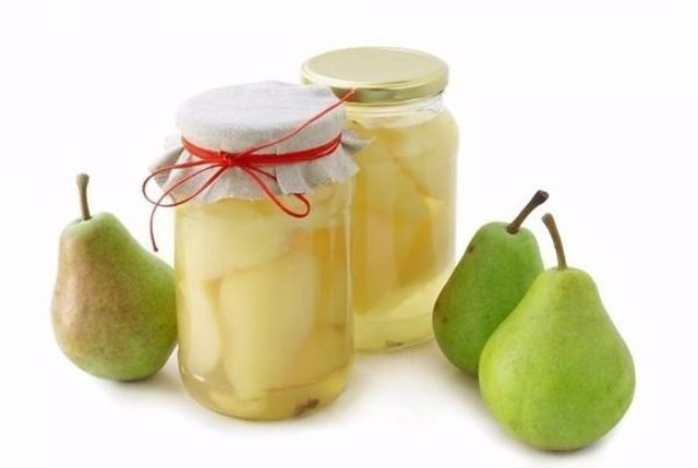 Pear compote for the winter without sterilization