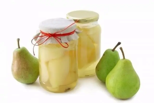 Pear compote for the winter without sterilization