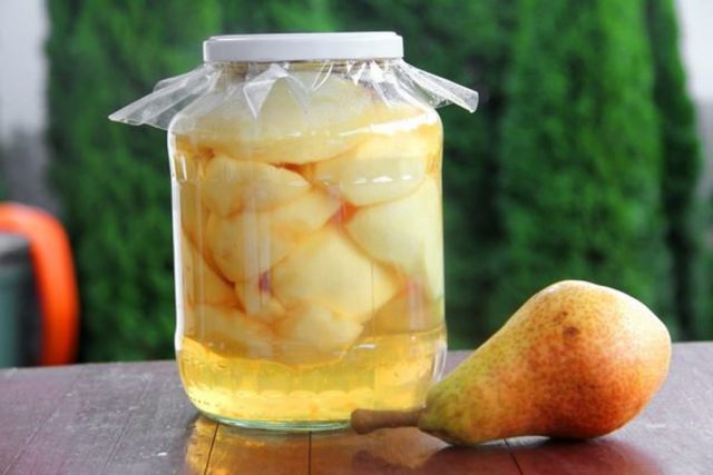 Pear compote for the winter without sterilization