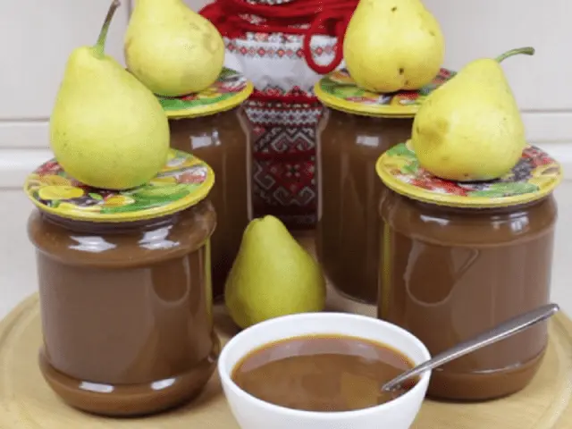 Pear condensed milk for the winter