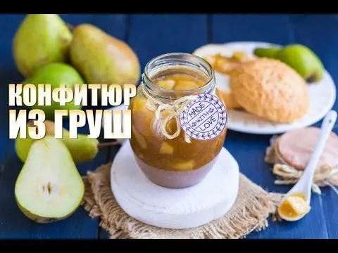 Pear confiture