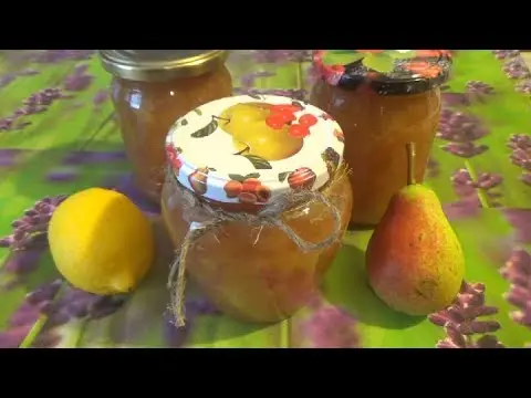 Pear jam with lemon: a recipe for the winter