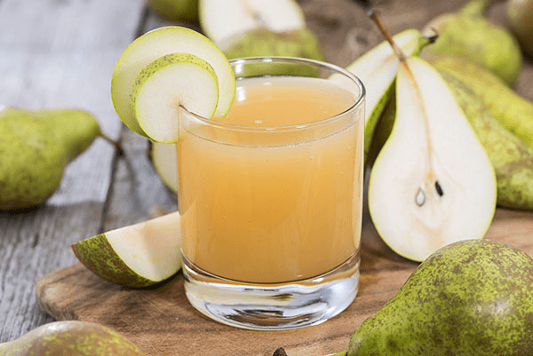 Pear juice for the winter