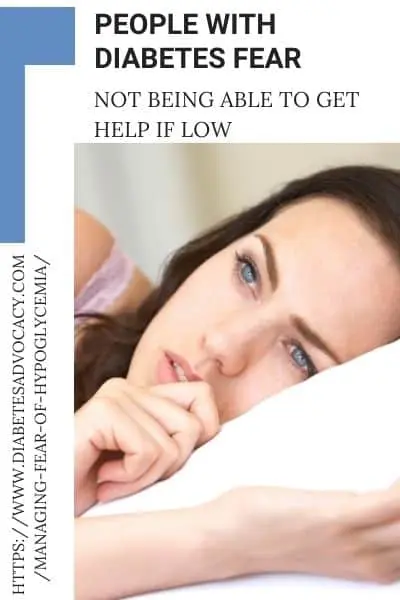 People with diabetes fear hypoglycemia