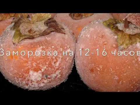 Persimmon storage at home
