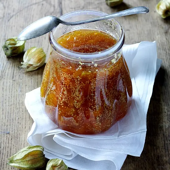 Physalis jam with lemon