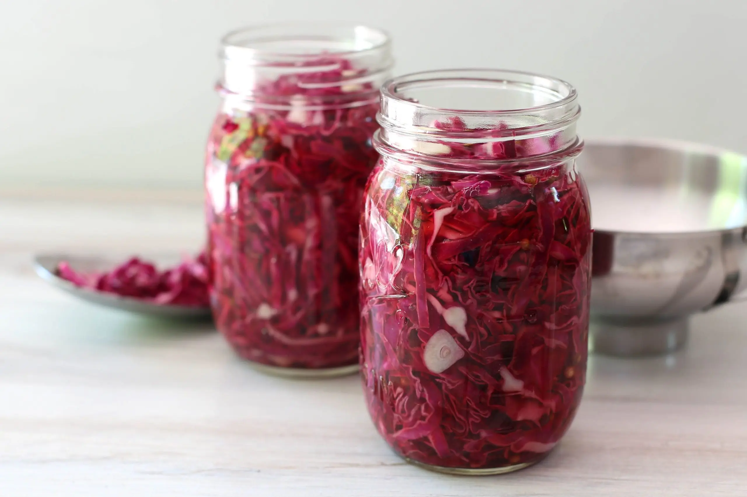 Pickled cabbage in 15 minutes