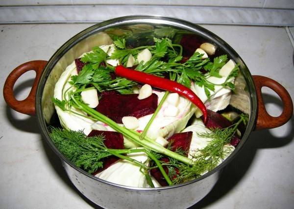 Pickled cabbage in Georgian: recipe