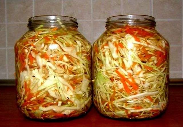 Pickled cabbage with aspirin for the winter