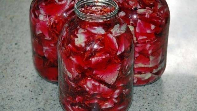 Pickled Cabbage with Instant Beetroot