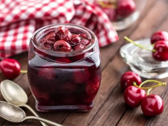 Pickled cherries for the winter: recipes for a snack, like olives, spicy, for meat, in Azerbaijani