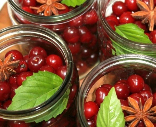 Pickled cherries for the winter: recipes for a snack, like olives, spicy, for meat, in Azerbaijani